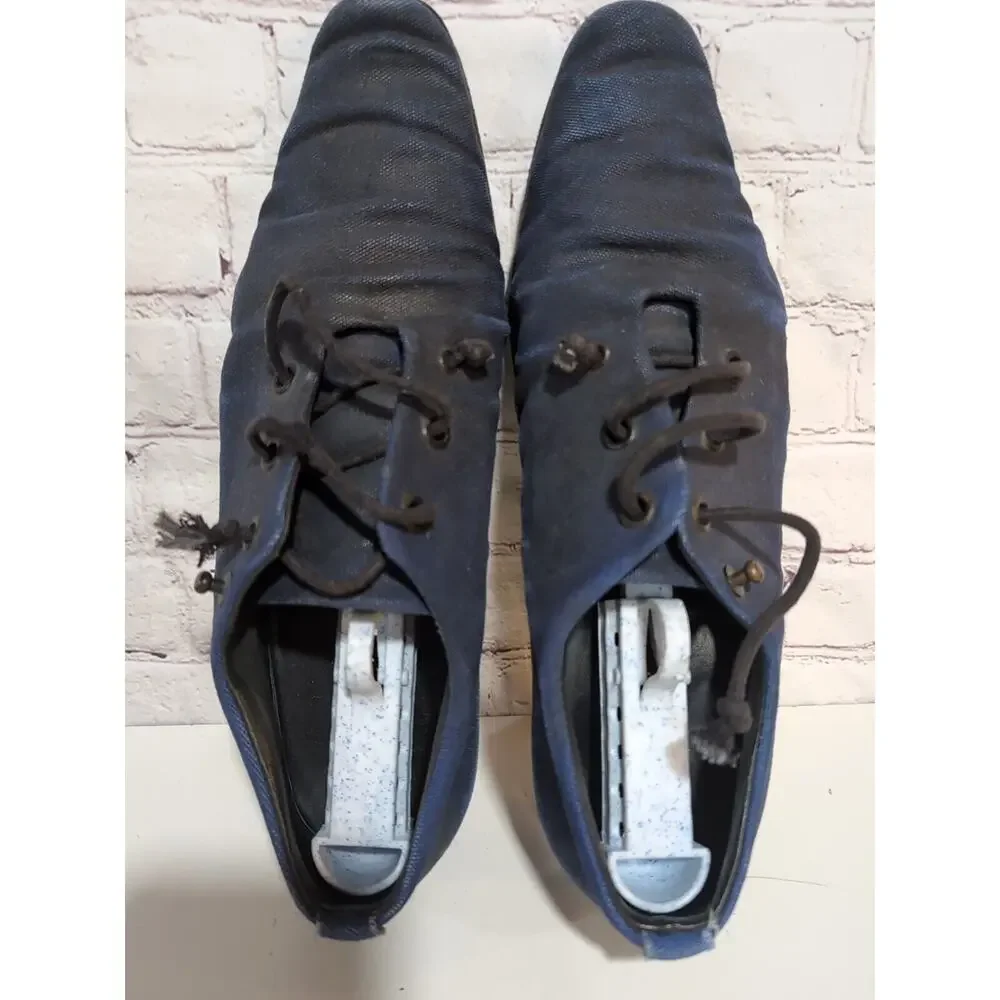 Alexander Fielden The Philosopher Handmade Denim Leather Avant Garde Shoe Sz 41
